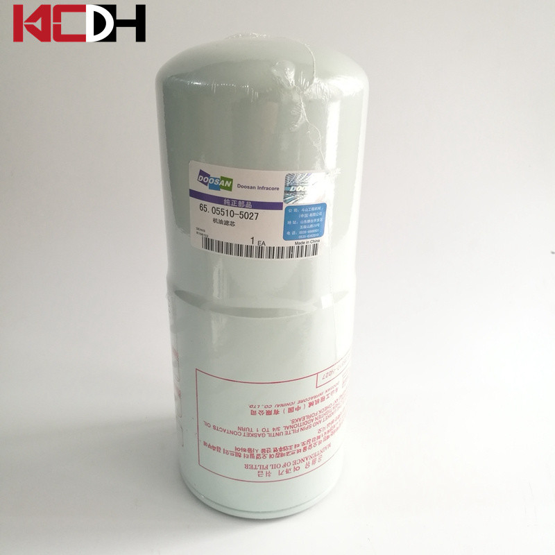 Doosan Excavator Engine Parts Lub Oil Filter Element 65.05510-5027